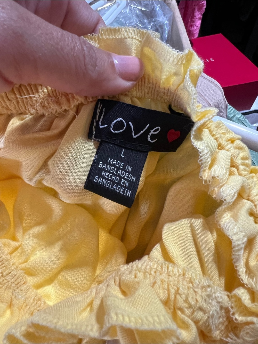 Love Yellow Ruffle Smocked Mini Dress - Picture 5 of 6